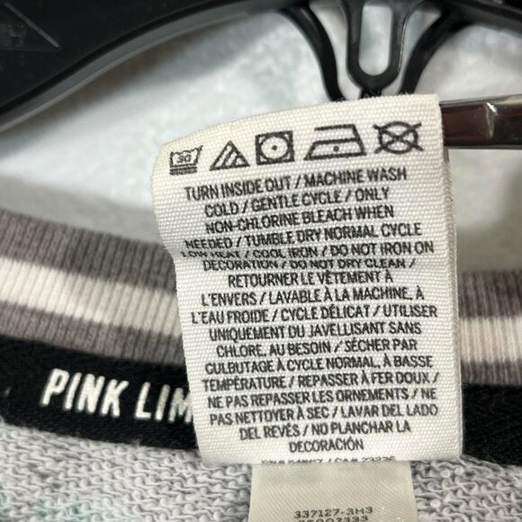 VICTORIAS SECRET PINK LIMITED EDITION TROPICAL PALM OVERSIZE "PINK"SWEATSHIRT XS - Picture 8 of 8